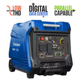 5,000-Watt Gas Powered Portable Inverter Generator with Remote Electric Start, LED Data Center