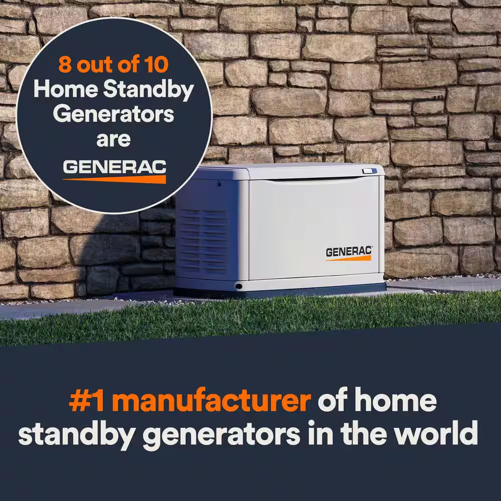 Guardian 18,000-Watt (Lp)/17,000-Watt (NG) Air-Cooled Whole House Generator with Wi-Fi and 200-Amp Transfer Switch