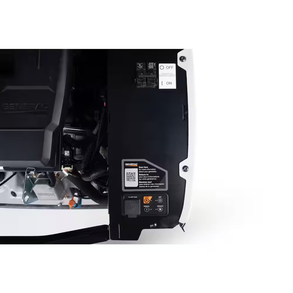 28,000 Watt Air-Cooled Whole House Home Standby Generator and 200-AMP Transfer Switch and Ecobee Smart Home Thermostat