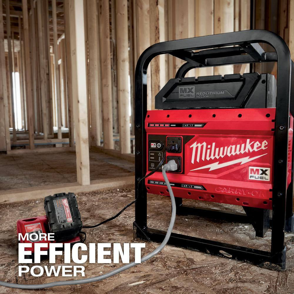 MX FUEL 3600-Watt/1800-Watt Push Start Portable Battery Powered Generator with 4 XC Batteries Combo Kit (2-Tool)