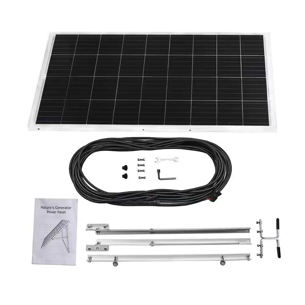 1800W Running/3600W Peak Push Button Start Lithium Solar Generator Gold