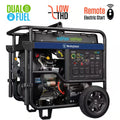 18,000/14,500-Watt Dual Fuel Gas and Propane Portable Generator with Remote Electric Start, Low THD, and 50 Amp Outlet