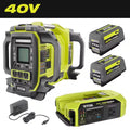 40V 1800-Watt Portable Battery Inverter Power Station & 4-Port Charger W/ 300-Watt Power Source & (2) 6.0 Ah Batteries