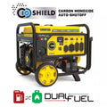 12,000/9,500-Watt Electric Start Dual Fuel Gasoline and Propane Home Backup Portable Generator, Free 3-Year Warranty