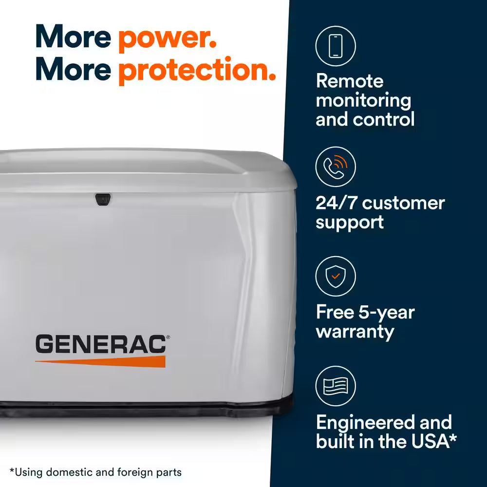 28,000 Watt Air-Cooled Whole House Home Standby Generator