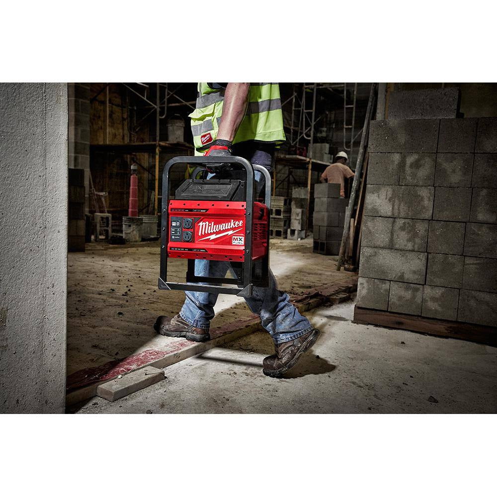 MX FUEL 3600-Watt/1800-Watt Push Start Portable Battery Powered Generator with 4 XC Batteries Combo Kit (2-Tool)